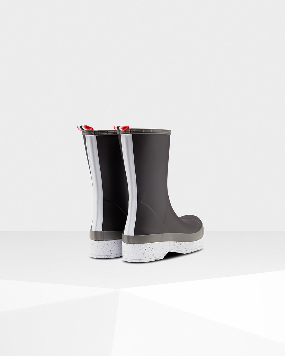 Hunter Play Çizme Erkek Siyah/Gri - Original Mid-Height Speckle Rain - Türkiye CM5643089